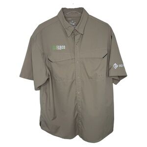 Columbia Men's Bahama PFG Omni Shade Vented Light Tan Fishing Shirt